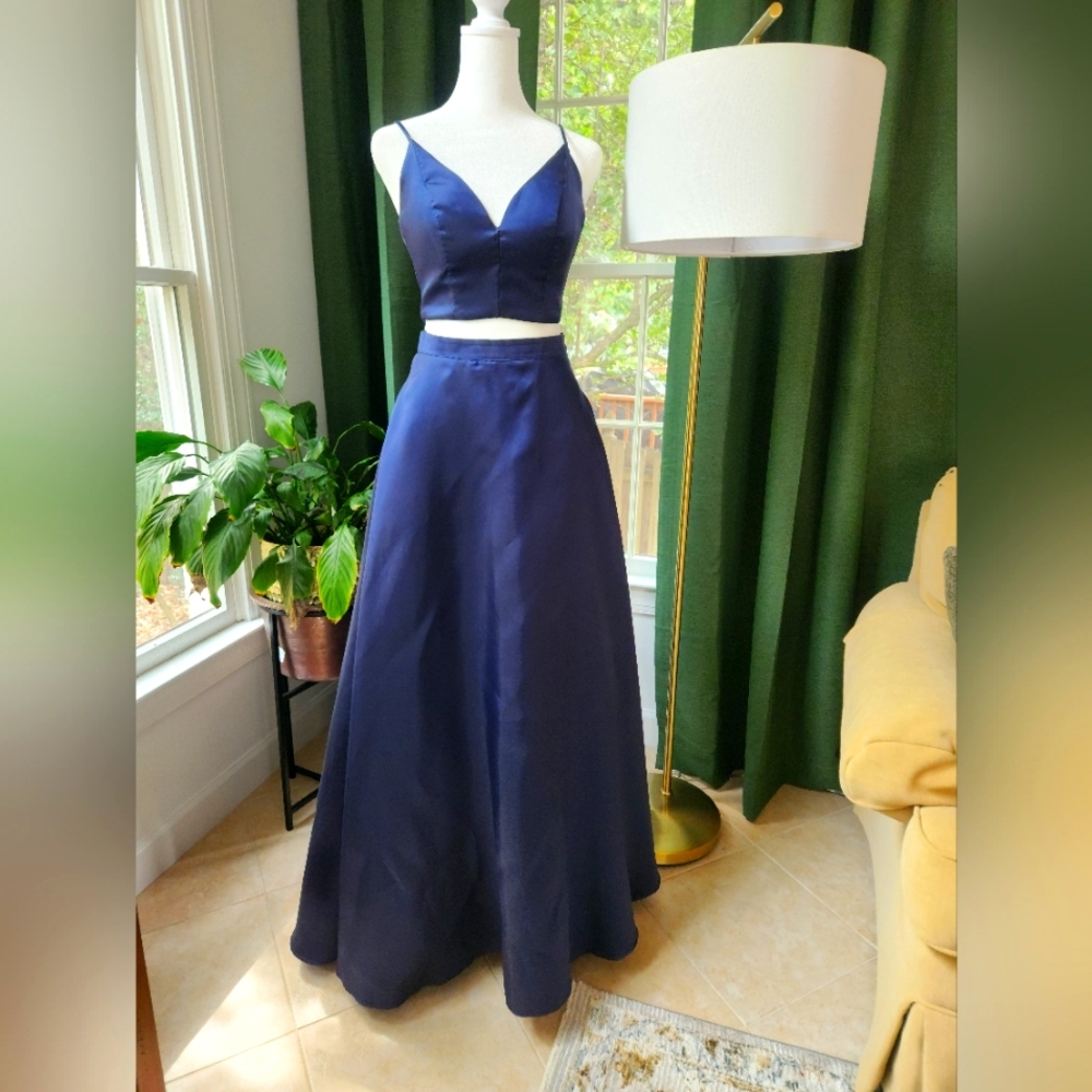 Two piece prom dress